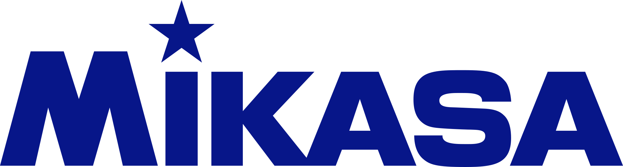 Logo MIKASA en fondo transparente
